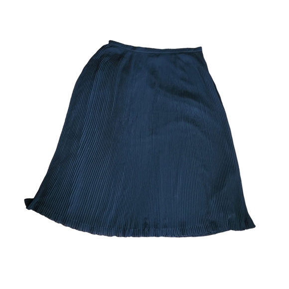 Talbots Black Pleated Maxi Skirt Size 12 - Picture 6 of 10